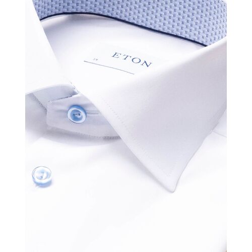 White Poplin Shirt – Monogram Details