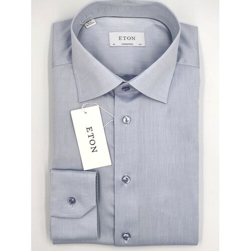 Eton Contemporary Fit - Light Blue Signature Twill
